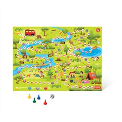 Настольная игра ходилка с фишками и кубиком «В лесу»
