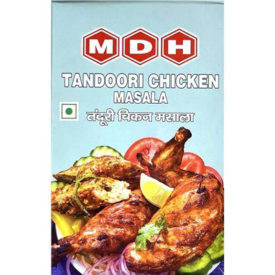 TANDOORI CHICKEN Masala, MDH (ТАНДУРИ ЧИКЕН МАСАЛА смесь специй для курицы тандури, Махашиан Ди Хатти), 100 г.