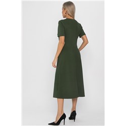 Платье трикотажное Парижанка (зеленое) П14415-10М