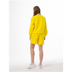 Костюм женский: свитшот + шорты YELLOW