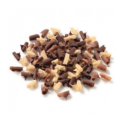 Шоколадная стружка мраморная Barry Callebaut, 50 гр