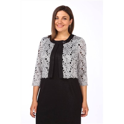 Lady Style Classic 552/1 черный_с_серым, Платье