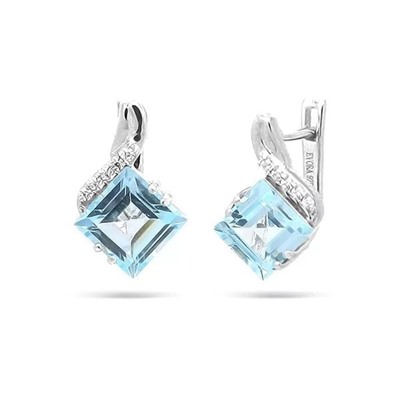 Серьги из серебра топаз, Филиси