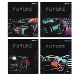 Тетрадь 36 л клетка офсет Alingar  FUTURE CAR 4 дизайна AL10344 (выпис.по 2шт.)