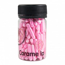 Посыпка кондитерская "Палочки розовые перламутровые", 50 гр