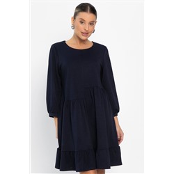 Платье бохо трикотажное Млада (темно-синее) П14411-8М
