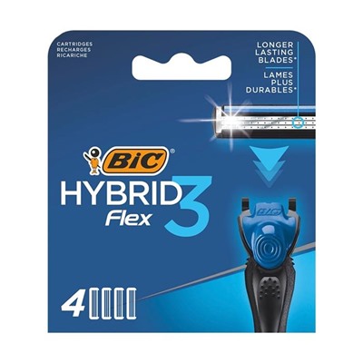 Кассета BIC FLEX 3 HYBRID 4шт.
