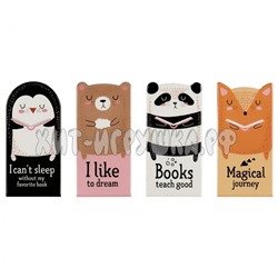Закладки магнитные для книг 4 шт "Book lovers" MESHU MS_46707, MS_46707