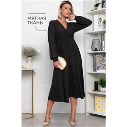 Платье трикотажное Эхо лета (черное) П14366-1М