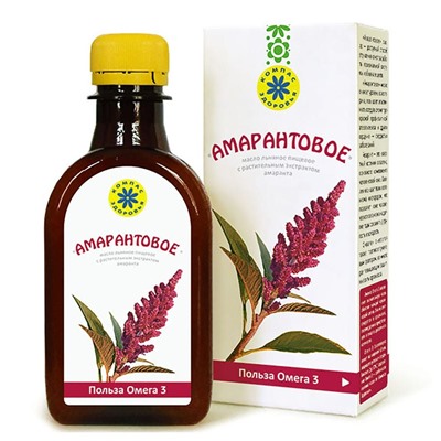 Масло льняное "Амарантовое", 200мл К 0301