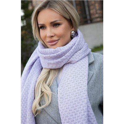 Вязаный палантин (пыльно-сиреневый) ВП01-1М