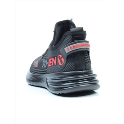 HA103-3 BLACK/RED Кроссовки летние мужские (текстиль) размер