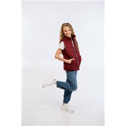 Жилет для девочки "Смайл" бордо