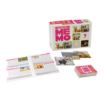 Игра МЕМО «Мир животных» (50 карточек)