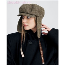Роберта с ушками твид елка Кепка женская (56-57)