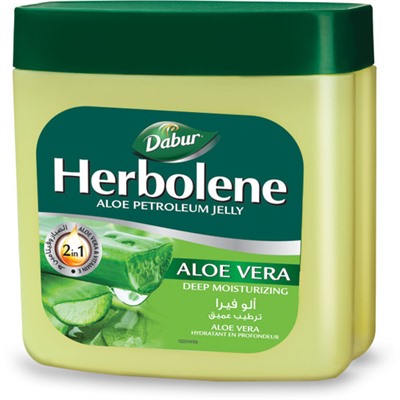 Herbolene ALOE VERA Deep Moisturizing, Dabur (Вазелин для кожи С АЛОЭ (алое) ВЕРА И ВИТАМИНОМ Е, глубокое увлажнение, Дабур), 115 мл.