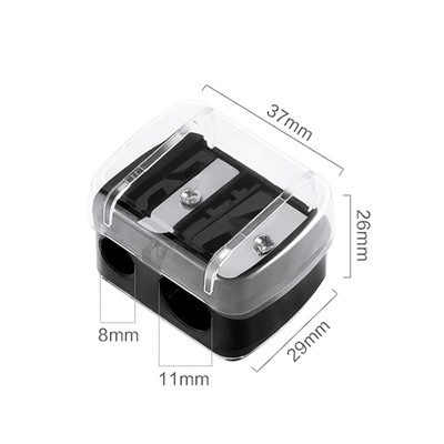 Точилка для косметических карандашей 2 в 1 с крышкой и стилусом