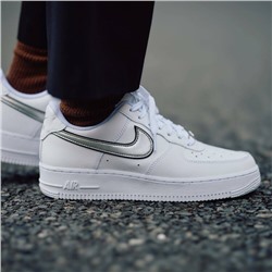 Nike Air Force 1 '07 Essential (GS) " White Metallic "