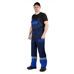 Костюм "РЕСПЕКТ" куртка/полукомб. цвет: ВАСИЛЕК/Т.СИНИЙ