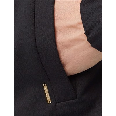 Бомбер среднего объема на молнии с карманами из эластичного футера двухнитки