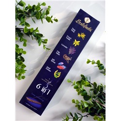 6 IN 1 Premium Incense Sticks, Bestofindia (6 В 1 премиальные благовония, Бэстофиндия), 73 г. (26 палочек + подставка в подарок)