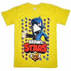 Футболка подростковая "Brawl Stars - Ворон" (желтый)