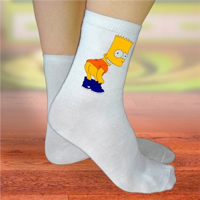 Носки женские с надписью "Bart"