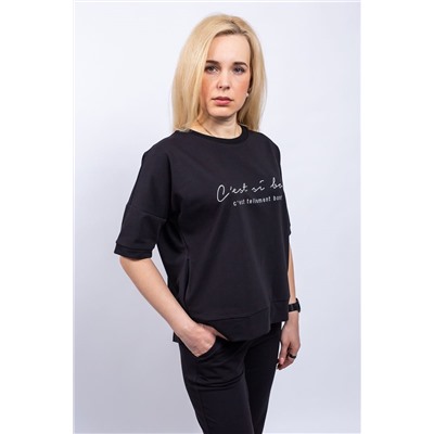 Пинск-Стиль 3870 черный, Брюки,  Джемпер