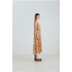 Elema 5К-10765-1-164 принт_бежевый, Платье