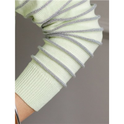 Джемпер из хлопка с люрексом