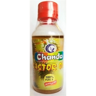 CASTOR OIL 100% Pure, Chanda (КАСТОРОВОЕ МАСЛО 100% чистое, Чанда), 100 мл.