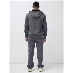 Спортивный костюм мужской зимний с начесом серого цвета 7332Sr
