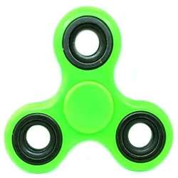 Антистресс Hand Spinner Спиннер 8см зеленый с черными вставками SH 999370
