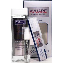 НАБОР муж.   ЗМ  Avuarе homme sport (Гель д/душа 250м+парф.вода ручка 33мл)  M~