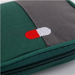 Аптечка дорожная , 14х11х2 см, зелёная