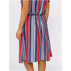 Халат женский Текс-Плюс, цвет синий красный белый