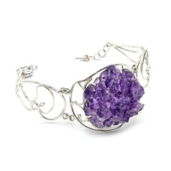 Браслет аметист, 20см.