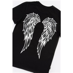 Футболка HF019 HAPPY FOX Angel (Черный)
