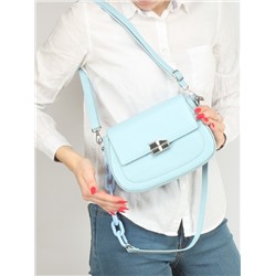 Сумка женская искусственная кожа Ch&K-8630,  1отд,  плечевой ремень,  голубой 255072