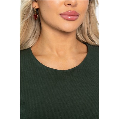 Платье трикотажное Уютный вечер (хаки) П14359-25М