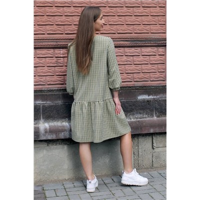 Arisha 1260-1 бежево-зеленый, Платье