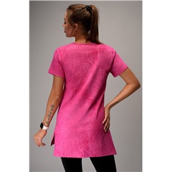 Женская удлиненная футболка с разрезами Happyfox