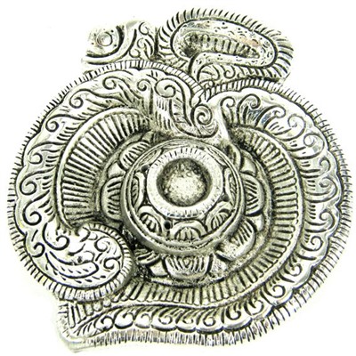 Подставка под благовония круглая ОМ (металл, 10-12 см.), 1 шт.
