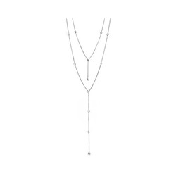 Колье из серебра куб.циркон., ТФК-42