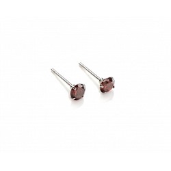 Серьги-гвоздики PR1469 -7 бордо