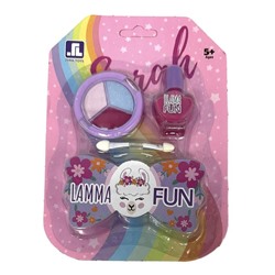 Косметика Набор L (тени 3цв + аппликатор + лак д/ногтей)  20*14см / блистер  2108Н