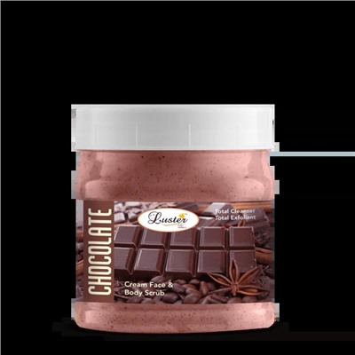CHOCOLATE Cream Face & Body Scrub, Luster (ШОКОЛАД крем-скраб для лица и тела, Ластер), 500 мл.