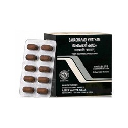 SAHACHARADI KWATHAM tablets Kottakkal Ayurveda (САХАЧАРАДИ Кватхам таблетки, от болей в спине и ногах, Коттаккал Аюрведа), 100 таб.