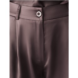 Брюки палаццо широкие из струящегося сатина