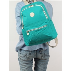 Рюкзак жен текстиль CF-6260,  1отд,  3внут+5внеш/ карм,  бирюзовый 254454